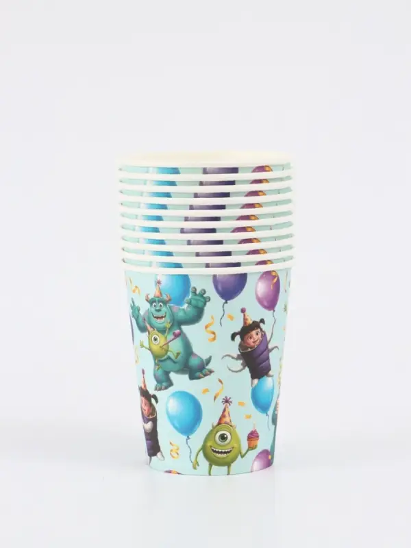 Стакан одноразовый бумажный 250 мл, Корпорация монстров