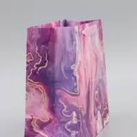 Пакет подарочный ламинированный, упаковка, &laquo;Разводы&raquo;, ML 27&times;23&times;11.5 см