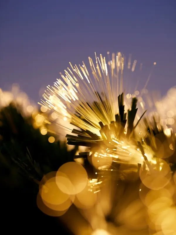 Хвойная гирлянда фиброоптическая «Вспышки» 200 см, автопереключение Хвойная гирлянда фиброоптическая «Вспышки» 200 см, автопереключение