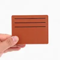 Картхолдер, на 6 карт, отделение для купюр, рыжий