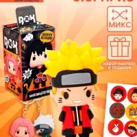 Игрушка - сюрприз Funny box WOOW TOYS &laquo;Аниме&raquo;: детский брелок, наклейки, карточка, МИКС