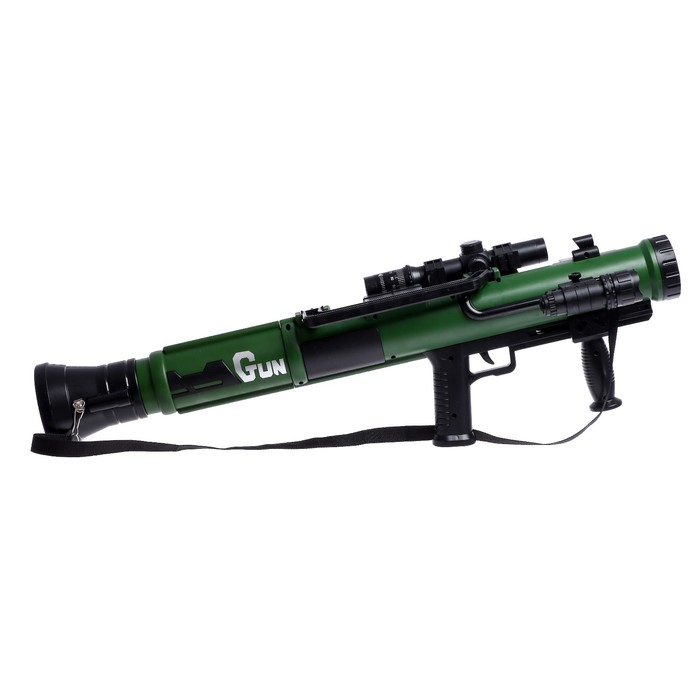 Базука «Элита», свет, звук, стреляет мягкими снарядами, цвета МИКС Базука «Элита», свет, звук, стреляет мягкими снарядами, цвета МИКС