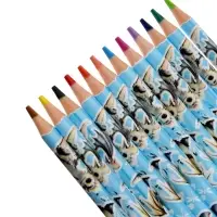 Карандаши 12 цветов ErichKrause Magic Pet, пластиковые, трехгранные, 3 мм, в ПЭТ-боксе с европодвесом