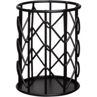 Подставка-стакан для письм принадлежностей Attache черн 80x100мм металл