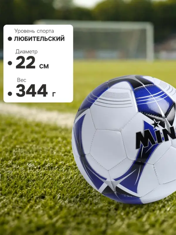 Футбольный мяч MINSA, машинная сшивка, 32 панели, р. 5, PU