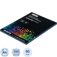 Бумага цветная Attache (синий интенсив), 80г, А4, 100  л