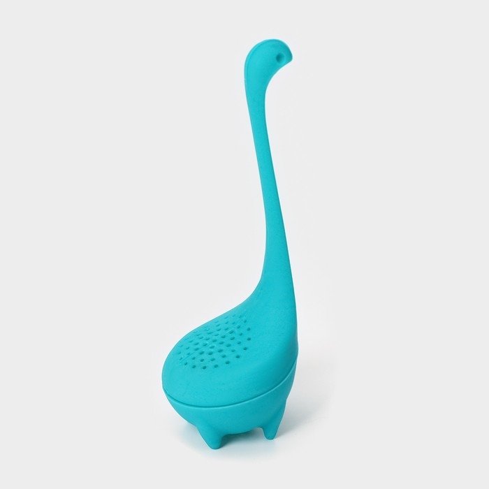 Ситечко для чая «Динозавр», 14,5 см, цвет бирюзовый Ситечко для чая «Динозавр», 14,5 см, цвет бирюзовый