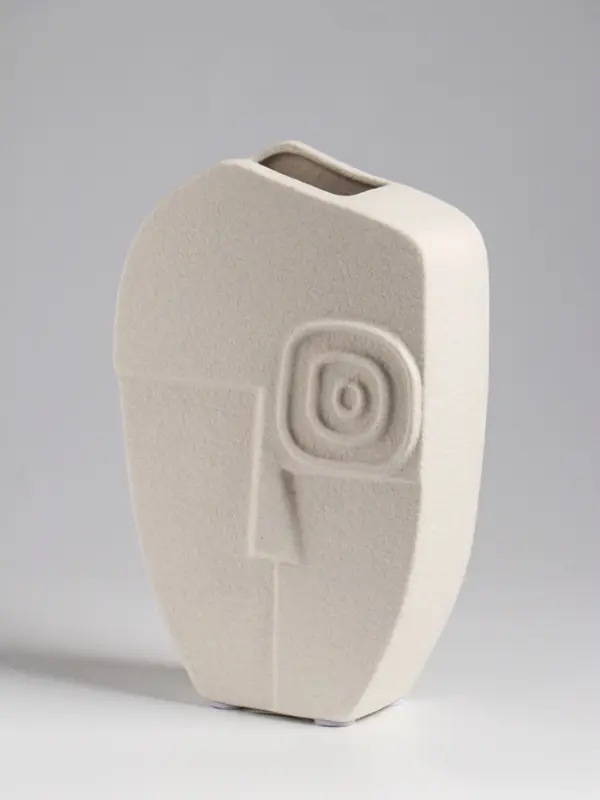 Ваза настольная керамика Ваза настольная керамика "Ачиль" 20,5х13 см, белый