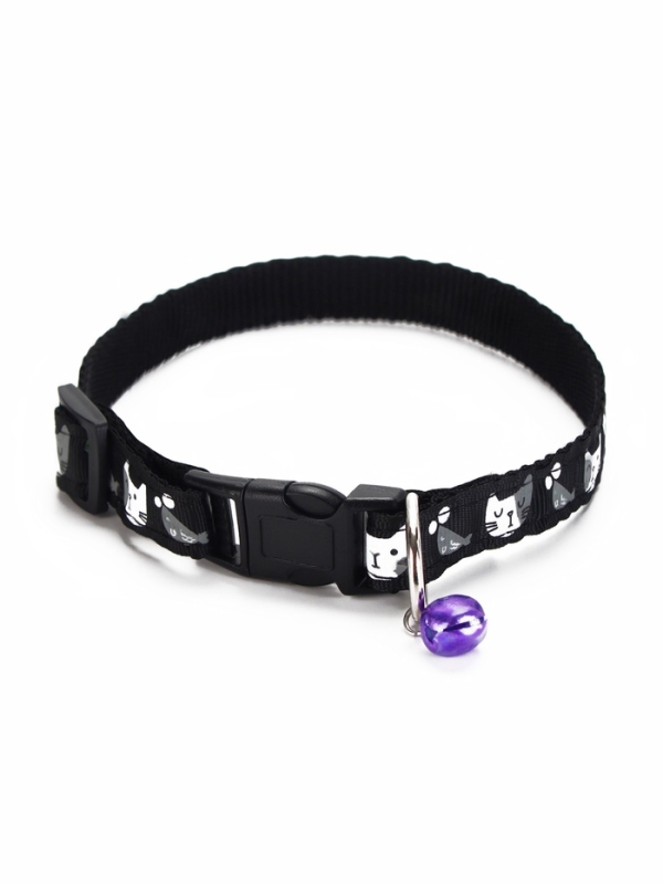 Ошейник Ошейник "Котята", 40 х 1,5 см, черный
