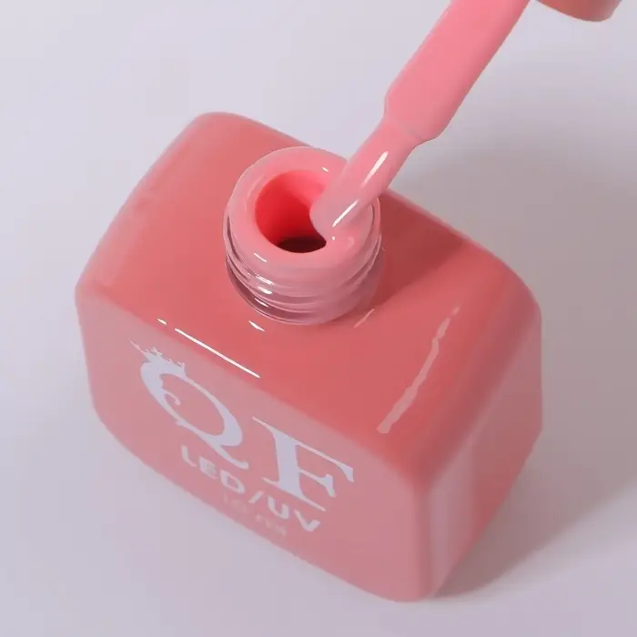 Гель лак для ногтей, однотонный, трехфазный, 10 мл, LED/UV, розовый (187)