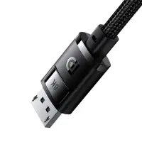 Кабель видео Baseus, DisplayPort(m)-DisplayPort(m), 8K@60Hz, 1 м, чёрный