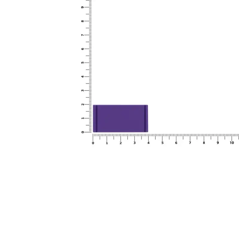 Лейбл из ПВХ Dzeta, XS, фиолетовый
