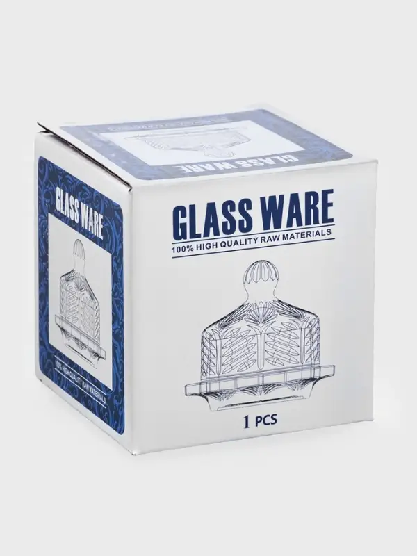 Икорница с крышкой  Икорница с крышкой "Цветок" 9х9х8,5 см, прозрачный