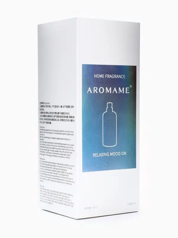 Набор диффузор ароматический Aromame, белый чай, 500 мл, прямоугольная банка