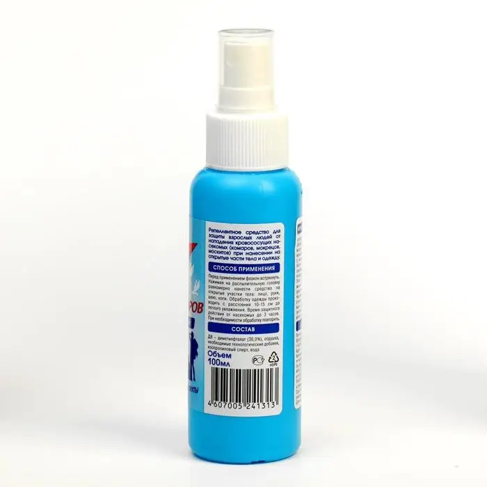 Лосьон репеллентный "Домовой" Тройной удар, спрей, флакон, 100 мл