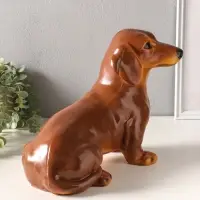 Копилка полистоун "Собака Такса" 25х43 см