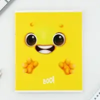 Тетрадь в клетку, 48 л., А5, на скрепке, блок №1, Boo!, МИКС Тетрадь в клетку, 48 л., А5, на скрепке, блок №1, Boo!, МИКС