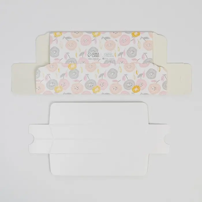 Коробка для макарун, кондитерская упаковка «Цветочки», 5.5 х 18 х 5.5 см Коробка для макарун, кондитерская упаковка «Цветочки», 5.5 х 18 х 5.5 см