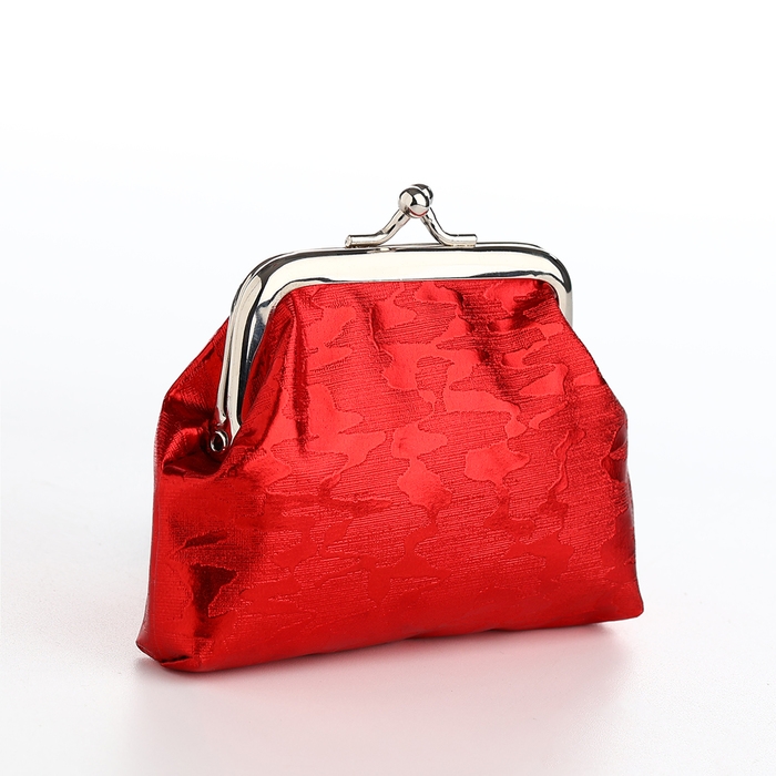 Кошелёк женский на фермуаре, цвет красный Кошелёк женский на фермуаре, цвет красный