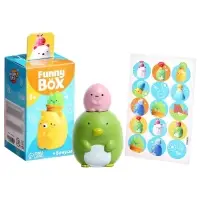 Игрушка - сюрприз Funny Box &laquo;Зверята&raquo;: фигурка, наклейки, МИКС
