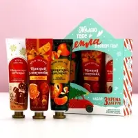 Подарочный набор новогодний женский &laquo;Тепла!&raquo;, крем для рук, 3&times;30 мл, Чистое счастье