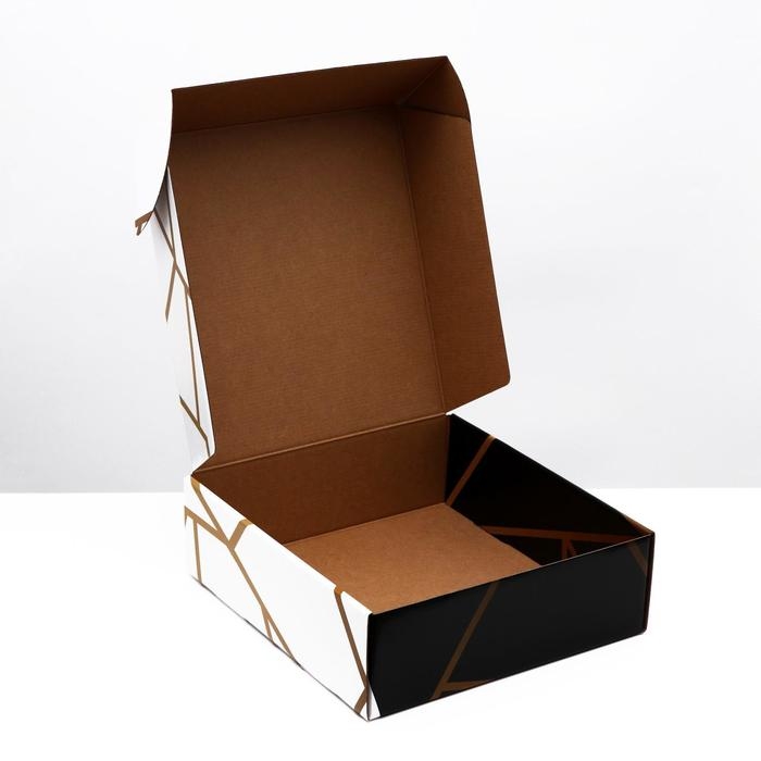 Подарочная коробка Подарочная коробка "Линии", 28,5 х 9,5 х 29,5 см