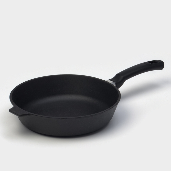 Сковорода литая чугунная Magma, d=26 см, h=6 см, пластиковая ручка, индукция Сковорода литая чугунная Magma, d=26 см, h=6 см, пластиковая ручка, индукция