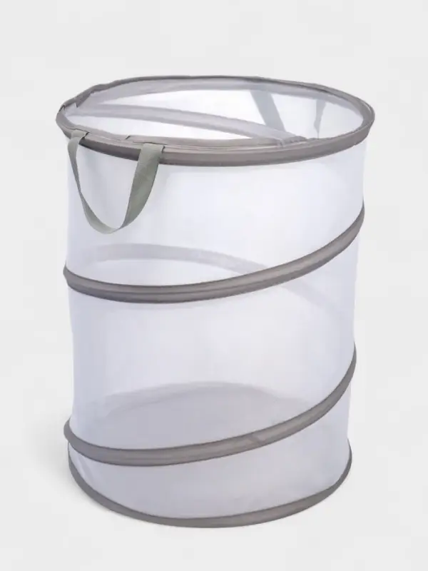 Корзина для белья складная Доляна, 35&times;35&times;43 см, серая