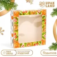 Подарочная коробка сборная с окном «Пусть сбываются мечты», 16×16×3 см