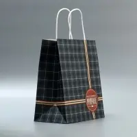Пакет подарочный крафтовый, упаковка, &laquo;Клетка&raquo;, 22 х 25 х 12 см