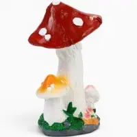 Садовая фигура из полистоуна &laquo;Мухомор&raquo;, 11.5&times;11&times;23 см