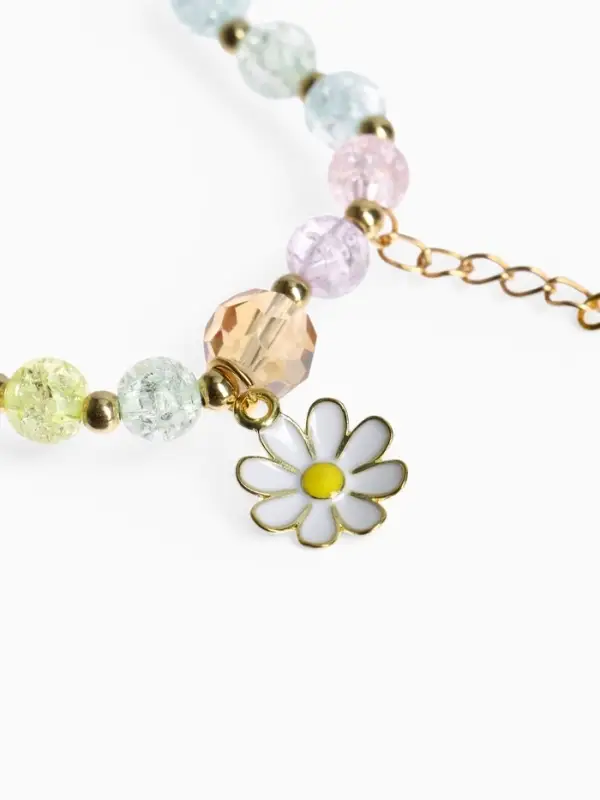 Браслет детский &laquo;Выбражулька. Ромашка&raquo;, цветной в золоте