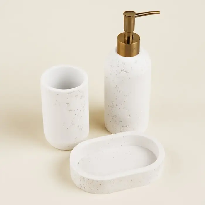 Аксессуары для ванной SL Home, 3 предмета, дозатор для мыла, мыльница, стакан