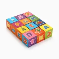Кубики &laquo;Азбука&raquo;, по методике Монтессори, 12 шт., 3+
