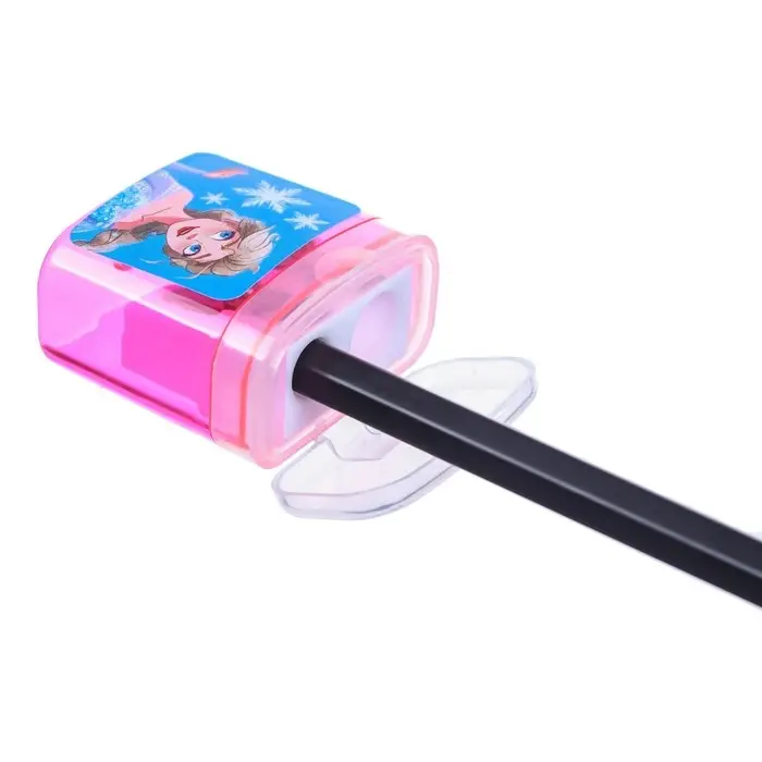 Точилка пластиковая с контейнером, двойная, МИКС, «Холодное сердце»