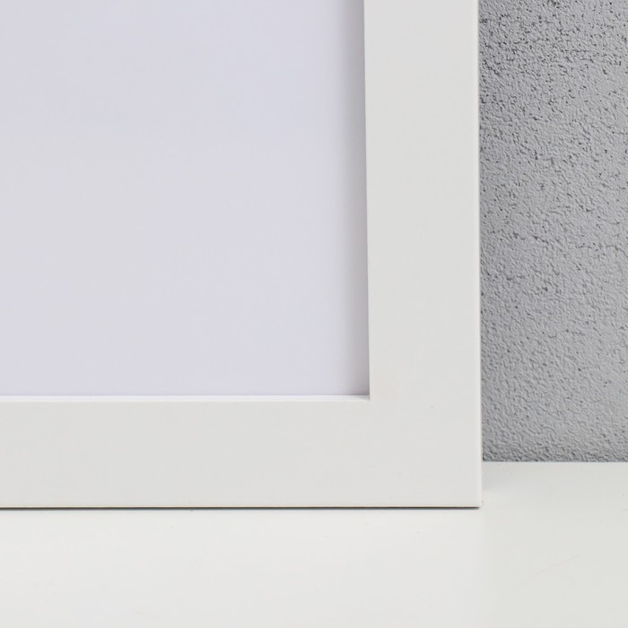 Фоторамка МДФ "Ellis" 50x70 см, с паспарту, белый (пластиковый экран)