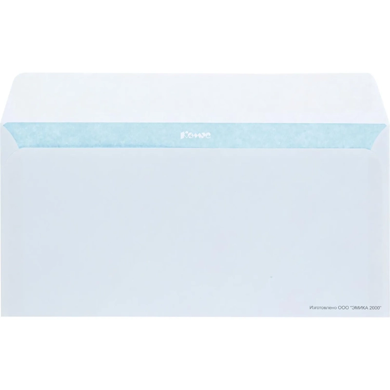 Конверт белый E65 стрип 110х220 80г КОМУС 1000шт/ уп