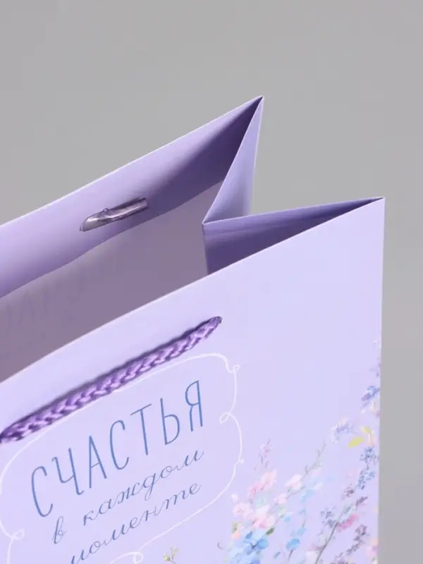 Пакет подарочный ламинированный "Счастья" 18 х 22,3 х 10 см