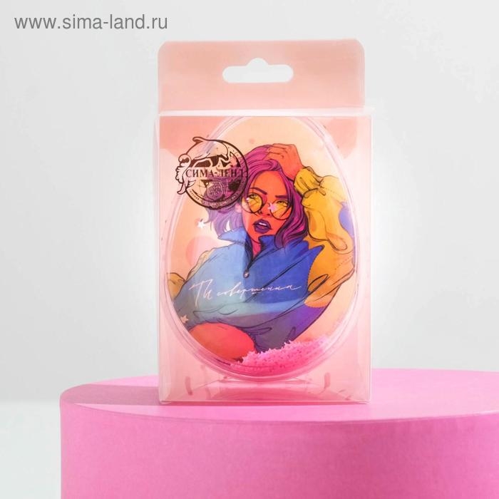 Расческа-шейкер Girl 9 х 6.5 х 4.5 см