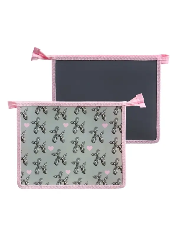 Папка для тетрадей А5 Bubble heart, молния сверху, пластик, 230&times;190&times;50