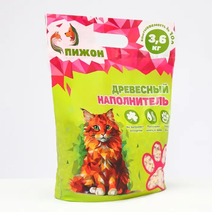 Наполнитель древесный &laquo;Пижон&raquo; 10 л