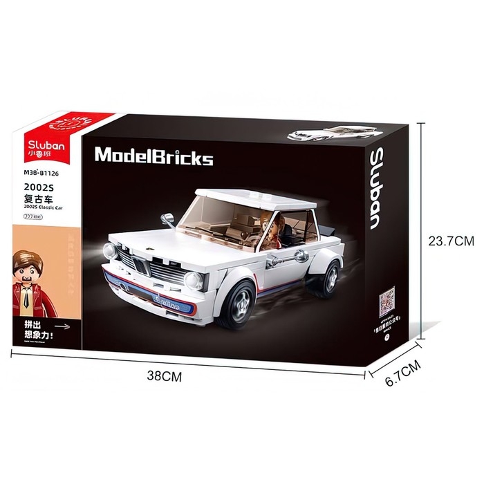 Конструктор машина Sluban Модельки, 277 деталей, 6+ Конструктор машина Sluban Модельки, 277 деталей, 6+