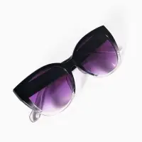 Очки солнцезащитные женские &laquo;OneSun. Кошачий глаз&raquo;, uv 400, чёрный, фиолетовый