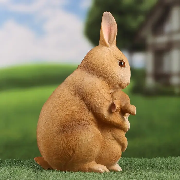 Фигурка полистоун TAKE IT EASY «Зайчиха с зайчонком», 13×12×25 см