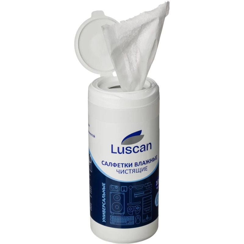 Салфетки универс Luscan,&nbsp;туба, 100&nbsp;шт, 130х170