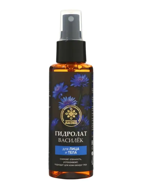 Гидролат Василек &laquo;Кавказская АптЭко&raquo;, для лица и тела, пластик, 100 мл