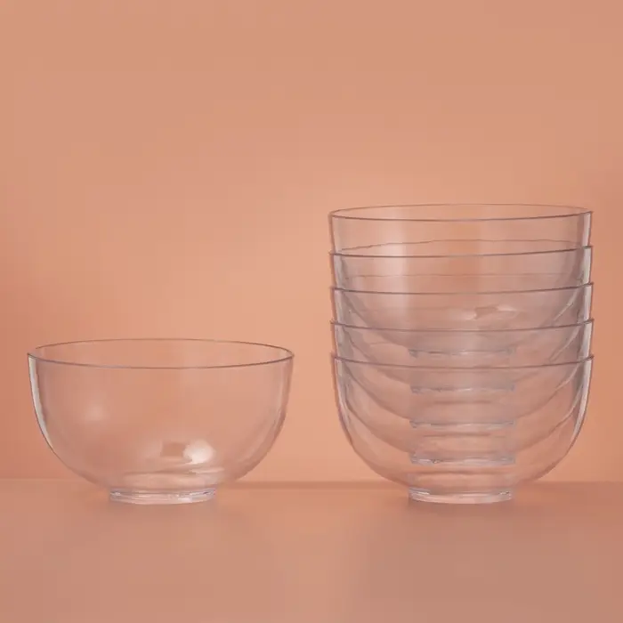 Форма пластиковая одноразовая для фуршета «Малая миска», 150 мл, d=8 см, прозрачная