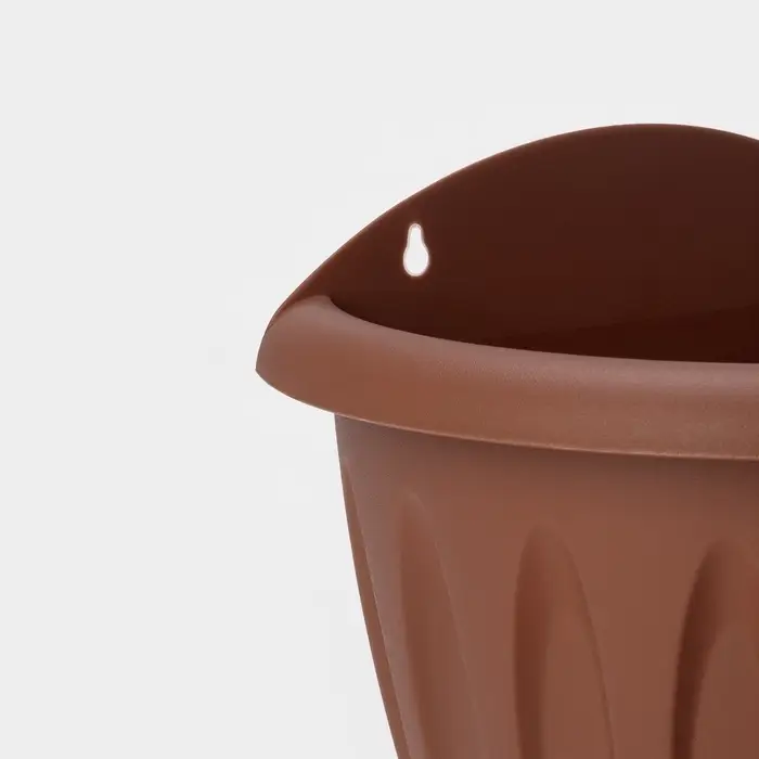 Кашпо для цветов настенное Martika &laquo;Фелиция&raquo;, 3.4 л, d=24 см, пластик, коричневое