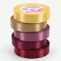 Атласная лента, набор 5 шт. &laquo;Осень&raquo;, 20 мм, 23&plusmn;1 м