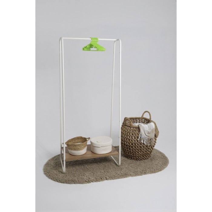 Плечики - вешалки для одежды Доляна, 26,5×14 см, 10 шт, детские, цвет зелёный Плечики - вешалки для одежды Доляна, 26,5×14 см, 10 шт, детские, цвет зелёный